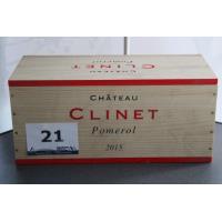 kist inh 1 fles à 3l wijn, Chateau Clinet, Pomerol, 2015